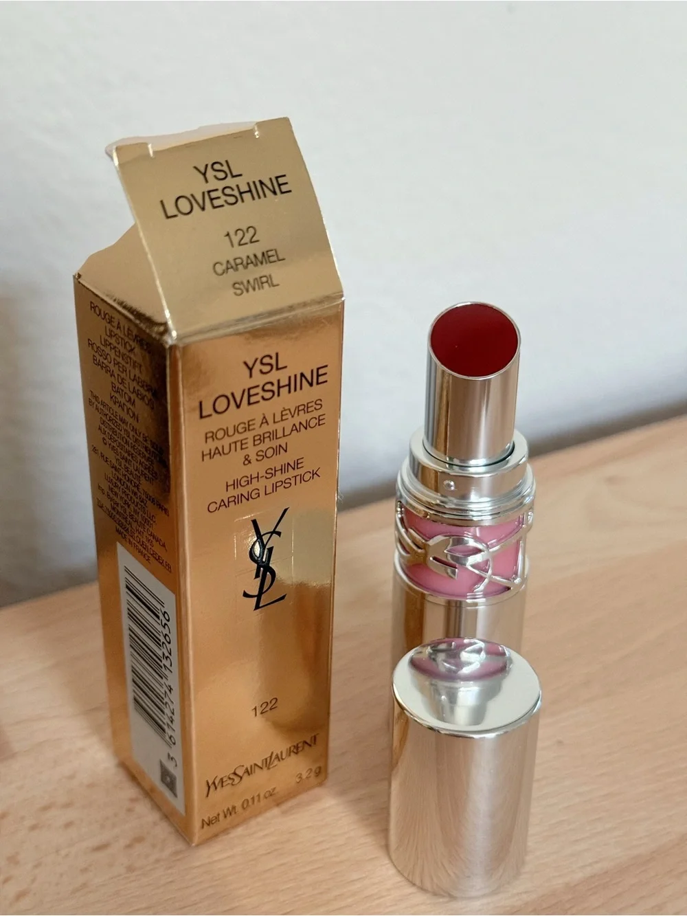 Yves Saint Laurent YSL LoveShine Lipstick 122 Caramel Swirl